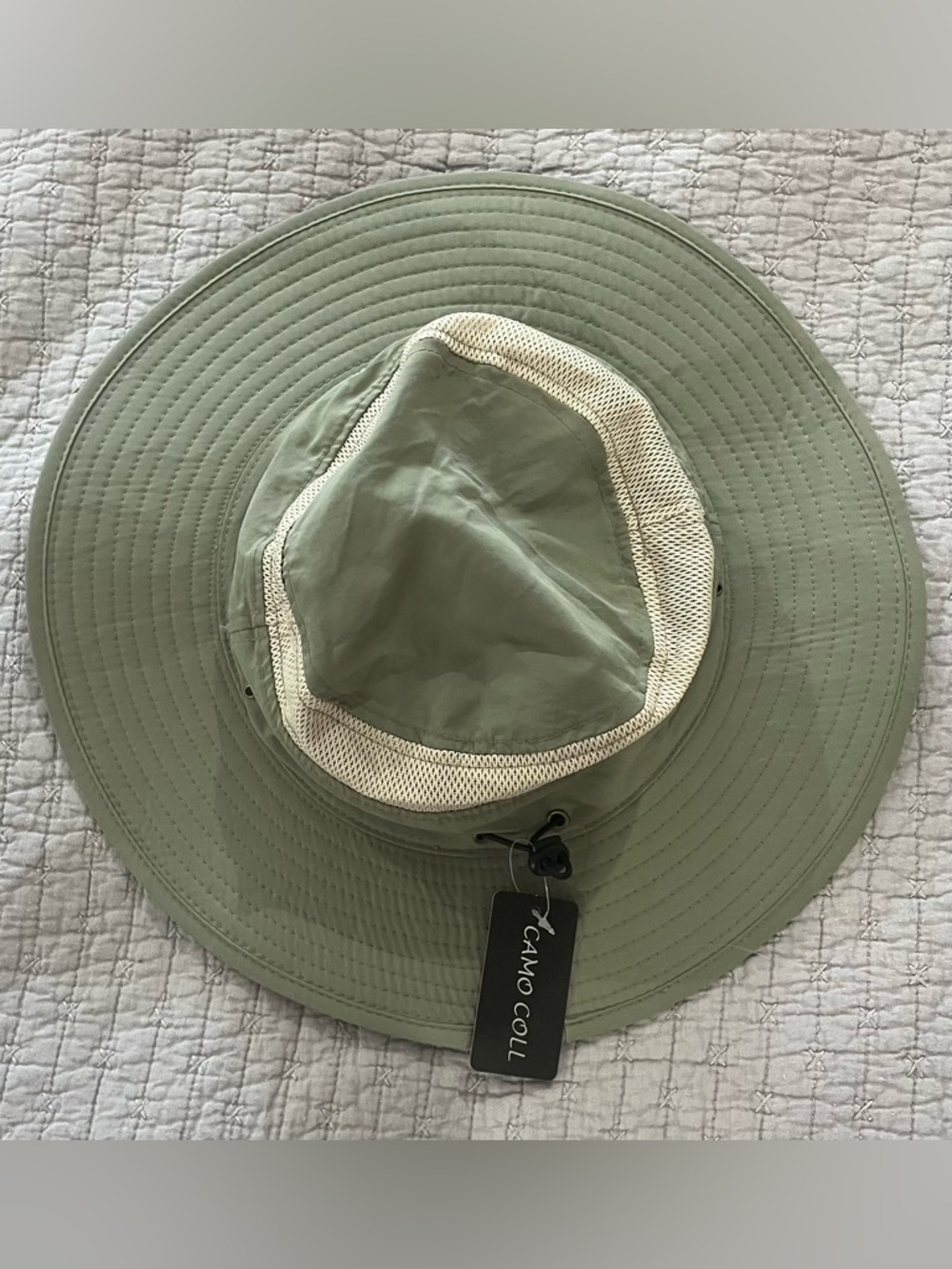 Olive Green Wide Brim Sun Hat for Women